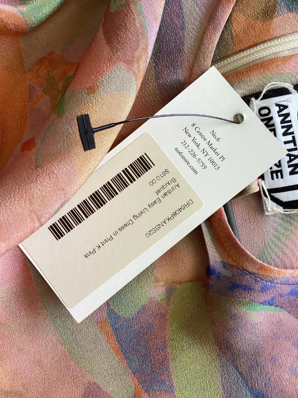 ANNTIAN lovely simple Print Silk Floral One Size Fits Most NWT - Picture 9 of 10